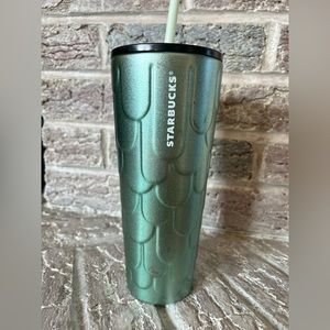 Starbucks Stainless Steel Mermaid Tails 24oz Tumbler Double Wall Venti RARE! New